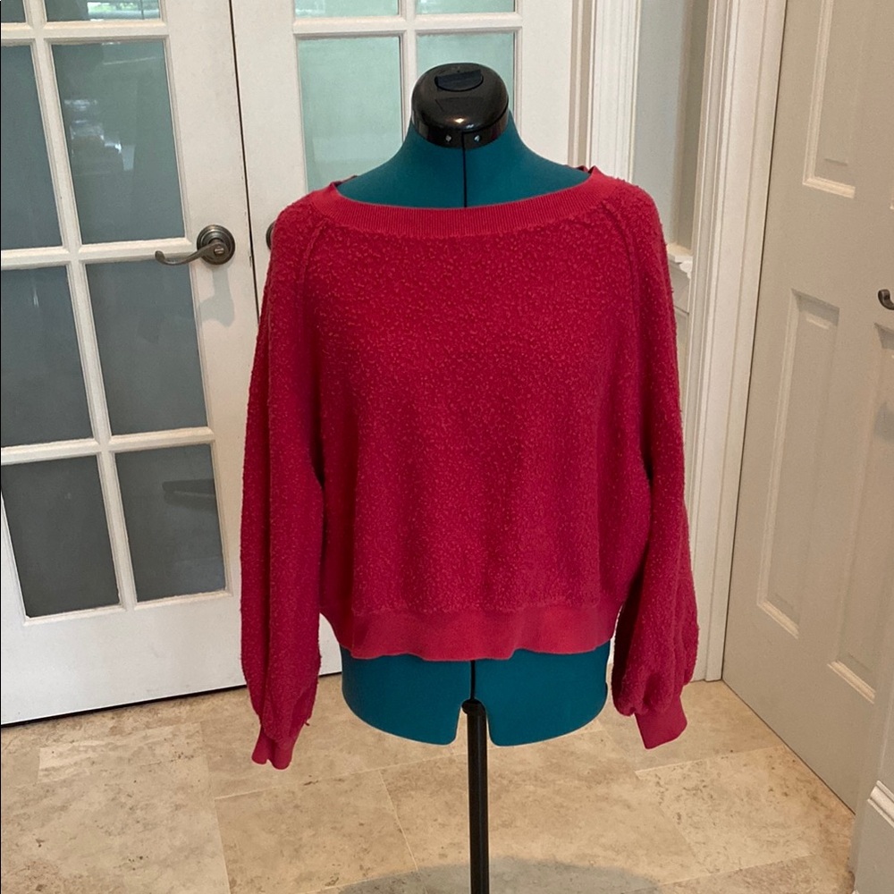 Free People Red Sweater